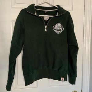 Muskoka Bear Wear Quarter Zip - Dark Green